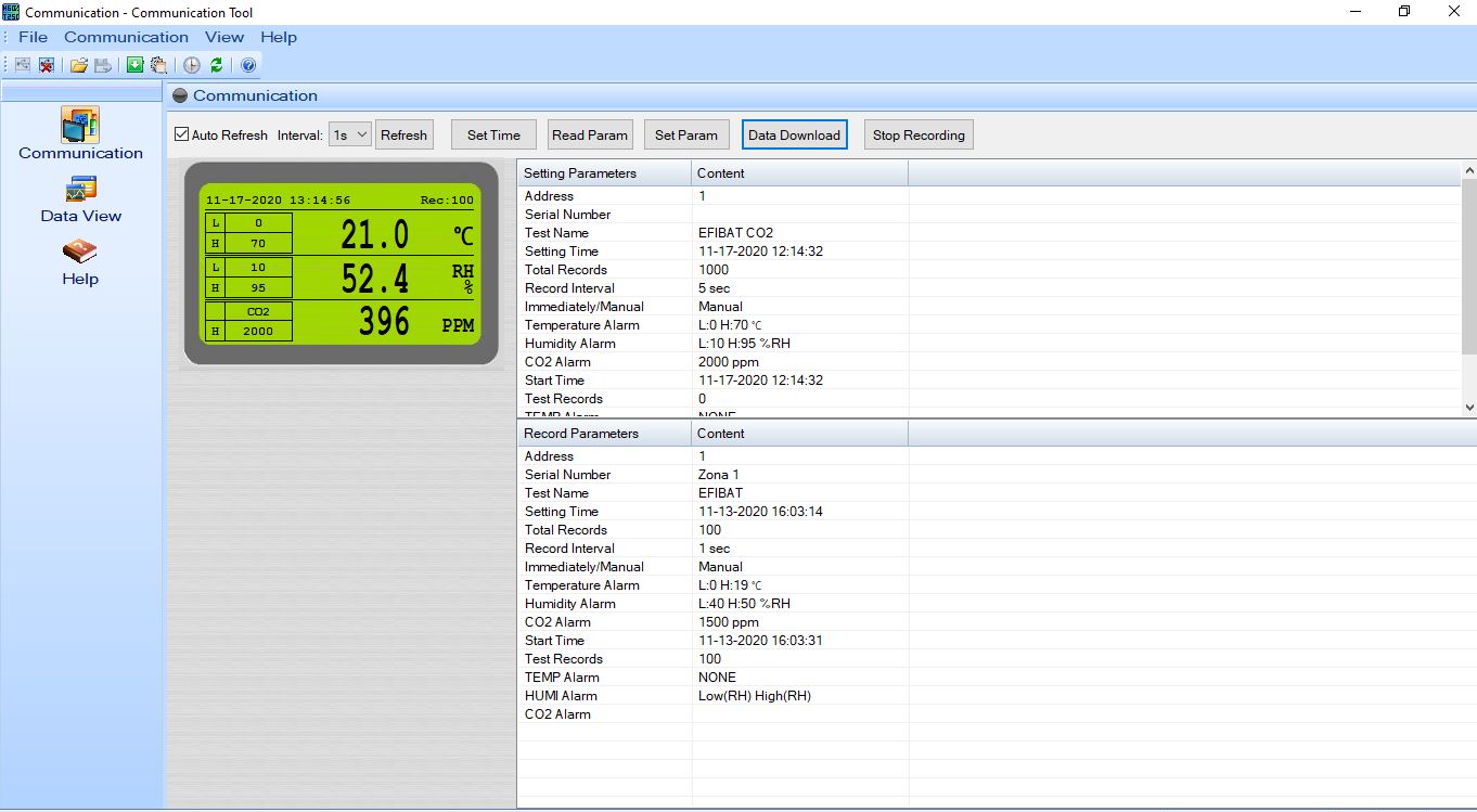 SOFTWARE EFITEST CO2