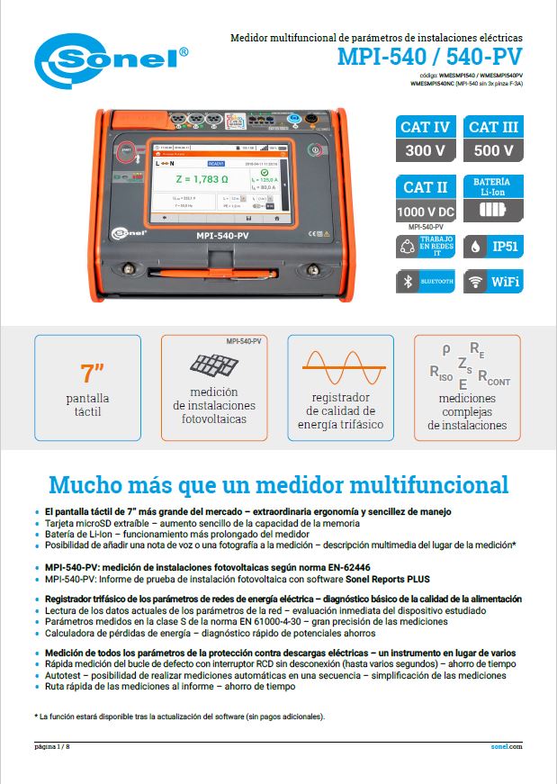 MPI-540 para fotovoltaica